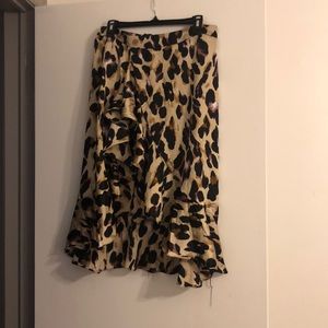 Leopard print skirt